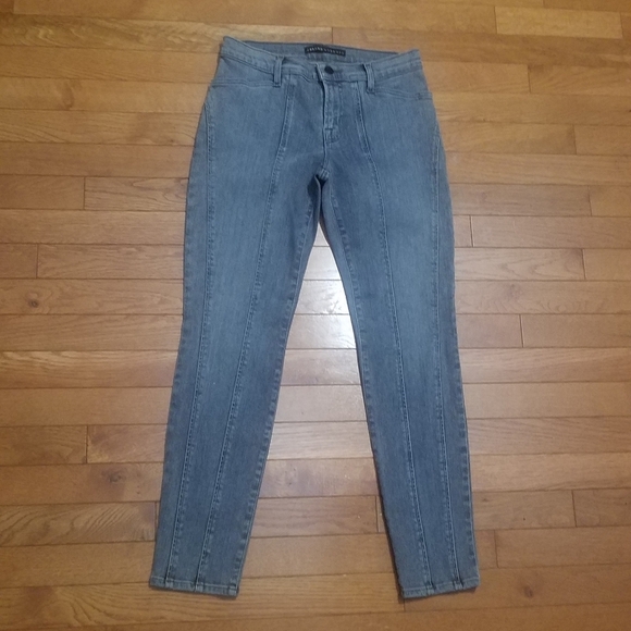 J BRAND FOR THEORY IAN DOVE/LT GREY SKINNY SZ26 - Picture 7 of 10